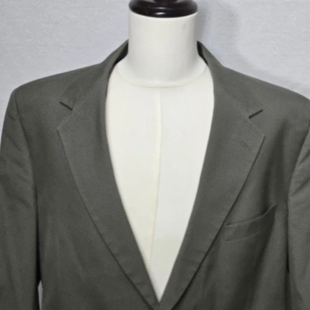 Brooks Brothers Blazer Mens 44 Olive Green Sport‎ Coat Jacket Classic USA Made